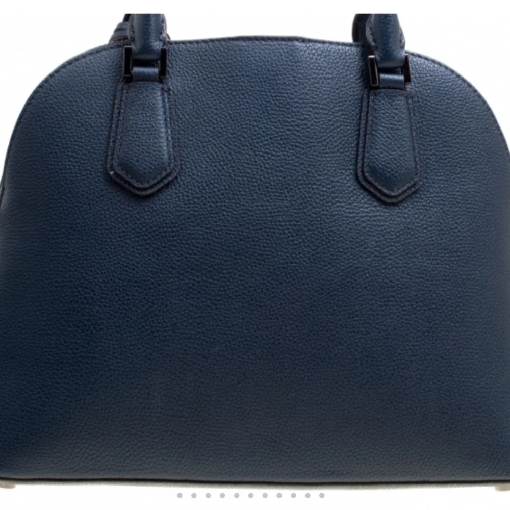 Michael Kors Navy Blue Adele Studded Women's Shoulder‎ Bag with Lock Charm - Picture 9 of 15